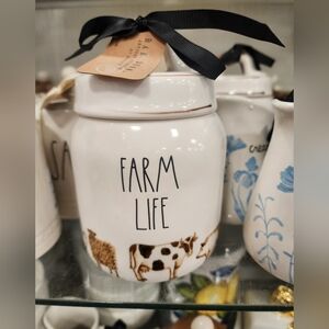 Rae Dunn Farm Life Ceramic Baby Canister